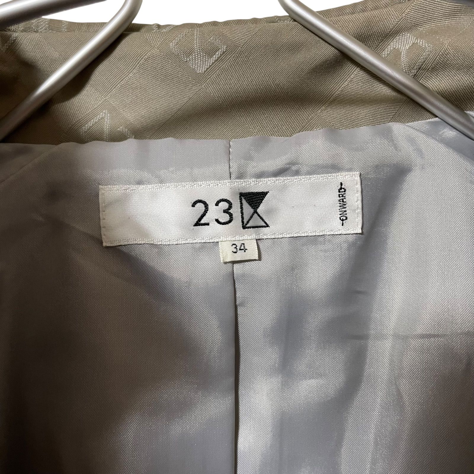 【美品】23区 トレンチコート 総柄 ベルト付き ベージュ Mサイズ 23区 トレンチコート 総柄 ベルト付き ベージュ Mサイズ トレンチ