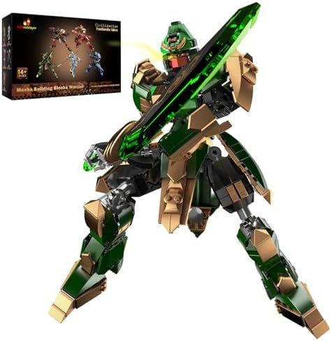 メカセット ロボットビルディングブロック 大人用 70125 クールなメカ戦士ヒーローモデルビルディングセット 男の子 8~14歳の女の子向け 武器でメカを変身させる ディスプレイ 装飾 ギフト アイデア 744個