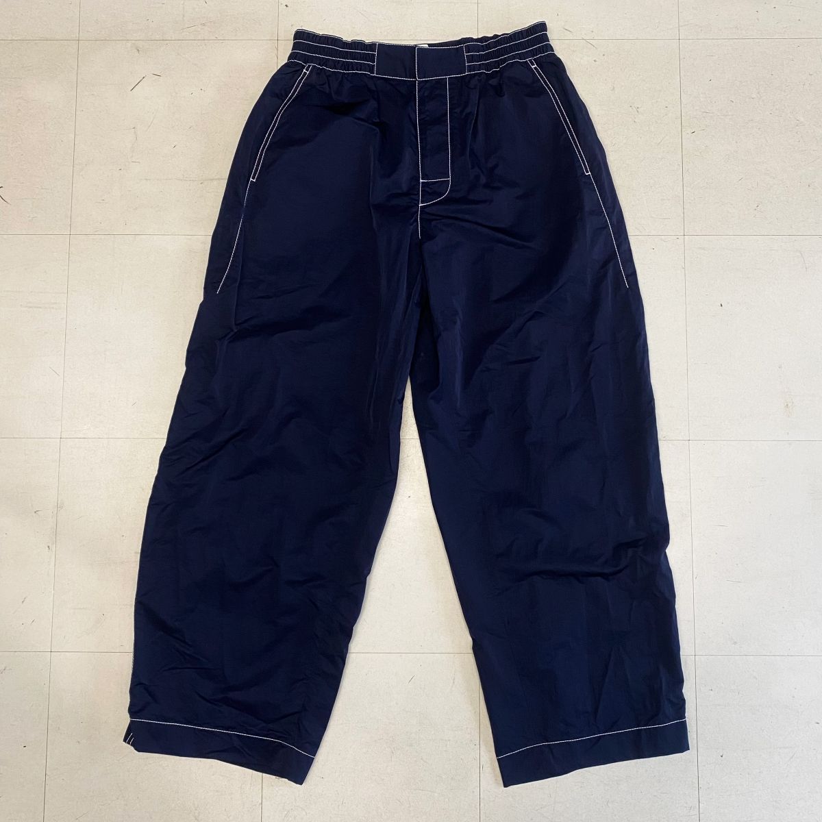 BOTTEGA VENETA ボッテガヴェネタ 24SS Nylon Tech Pants ナイロン ワイドテーパードパンツ 768000 VF4K0 SIZE M 中目黒R05