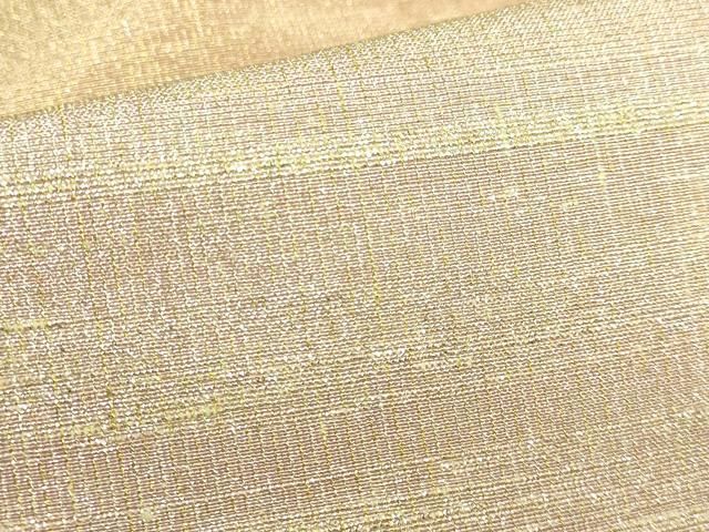 袋帯 両面 平和屋本店□極上 桝屋高尾 ねん金綴錦 全通柄袋帯 段霞文 金糸