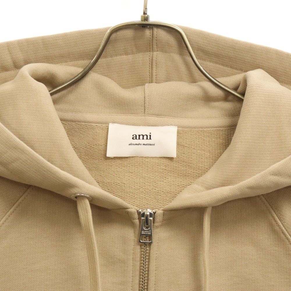 ami - AMIalexandremattiussi  パーカー ベージュ S AMI Alexandre Mattiussi (アミアレクサンドルマテュッシ) 24SS