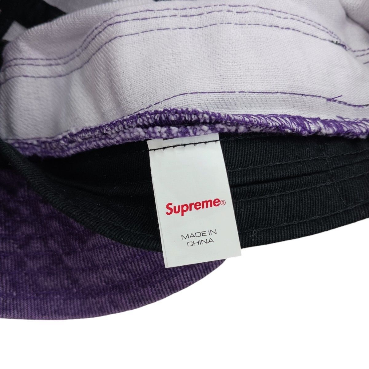 23SS 未使用品 Supreme SUPREME シュプリーム Stencil Webbing Boonie ブーニーハット 紫 サイズML