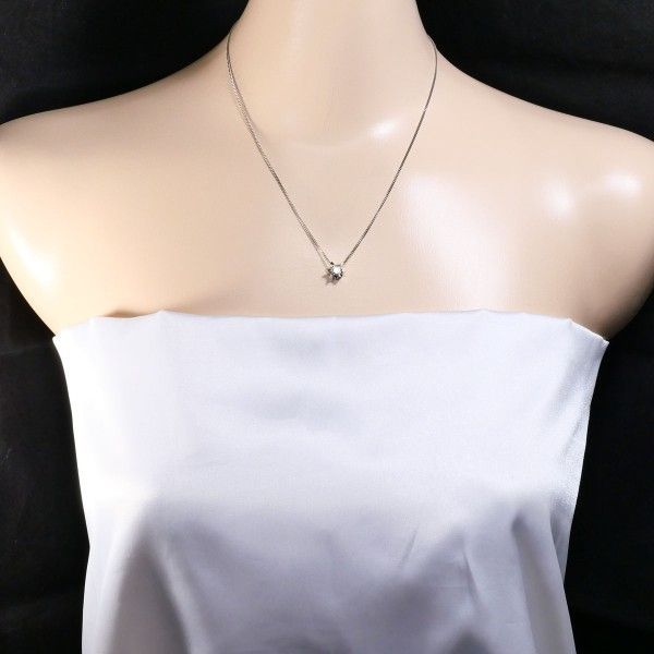 PT PT850 ネックレス necklace ダイヤ 0.34 鑑定書 総重量約4.1g 約