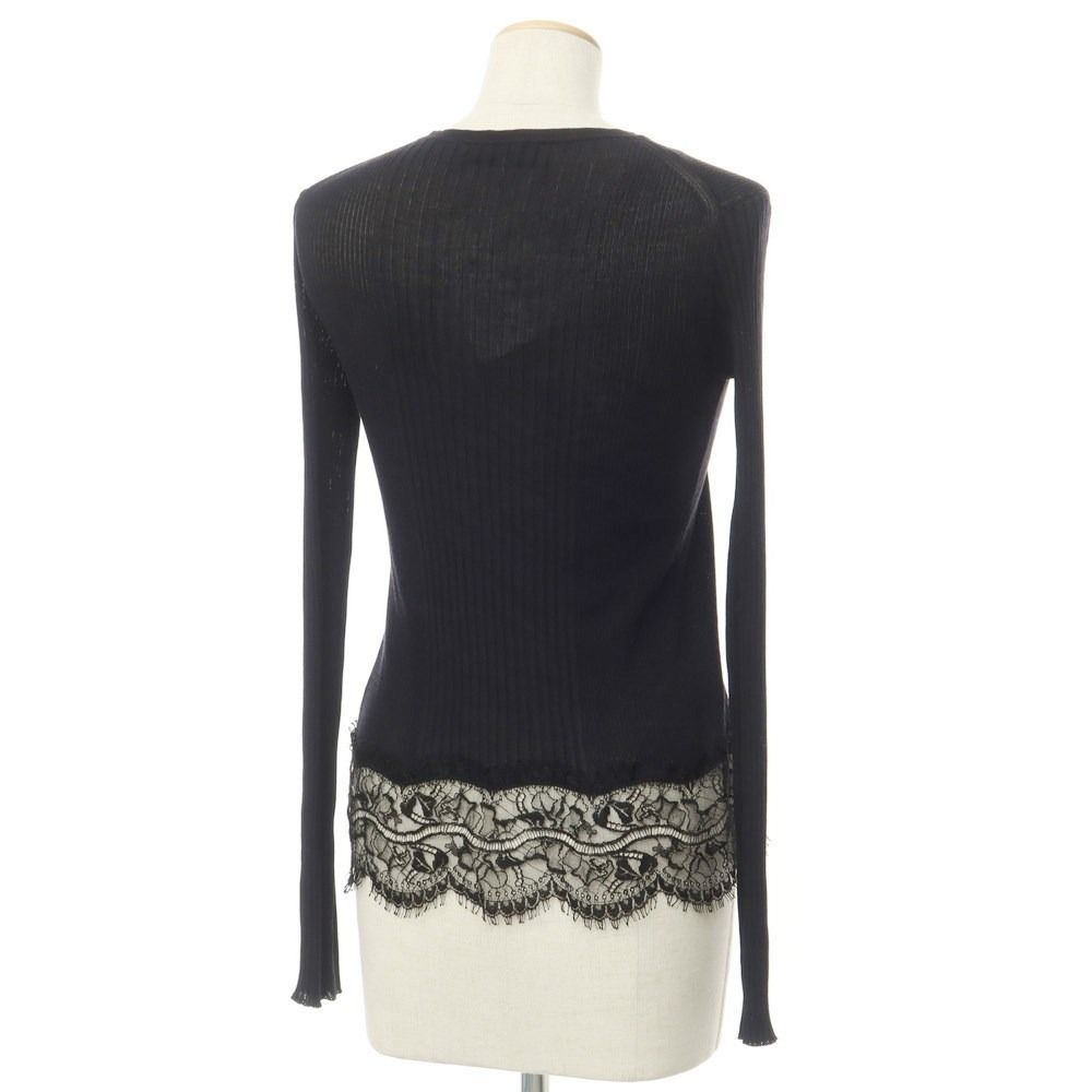 中古】エミリオプッチ Emilio Pucci シルク リブ ニットカーディガン 