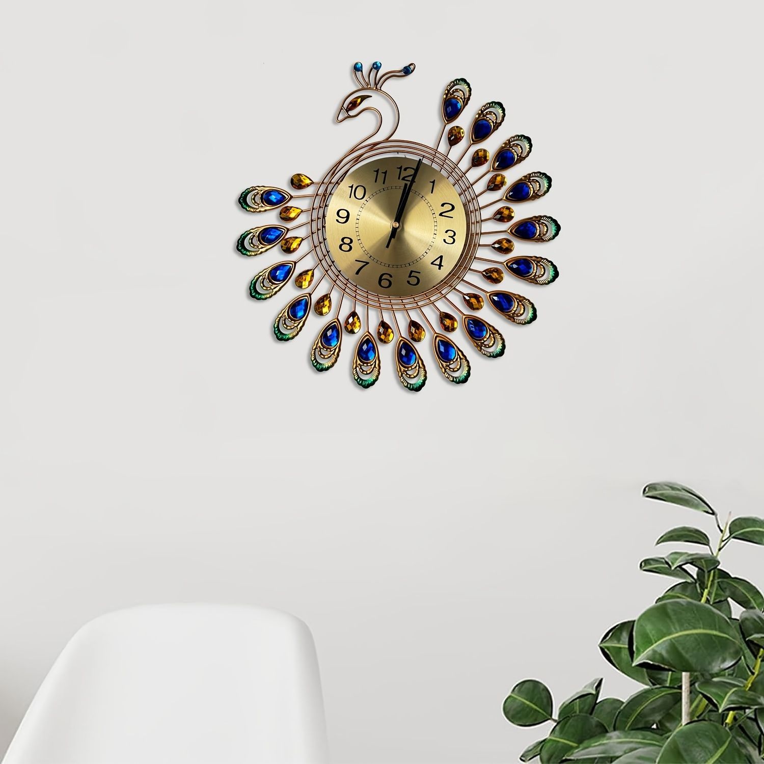 小鳥の置時計時計の置時計居間寝室ベッドの頭静音時計の置物