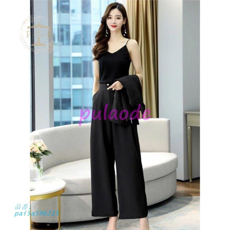 パンツスーツ セットアップ レデイーズ 上下セット スーツジャケット ワイドパンツ ビジネス フォーマル 入学式 入園式 オフィス 2点セット 通勤 シンプル pai5a596215 SIROKUMA-CORPORATION_COM