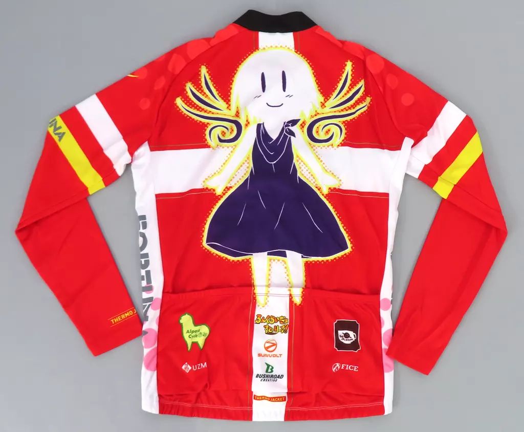 衣類 FORTUNA サイクルサーモジャケット レッド×ブラック Mサイズ ろんぐらいだぁすとーりーず!