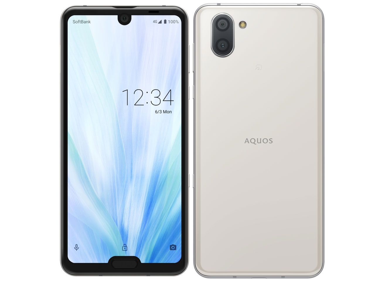 新品・SoftBank版」SIMフリー AQUOS R3 808SH [プラチナホワイト