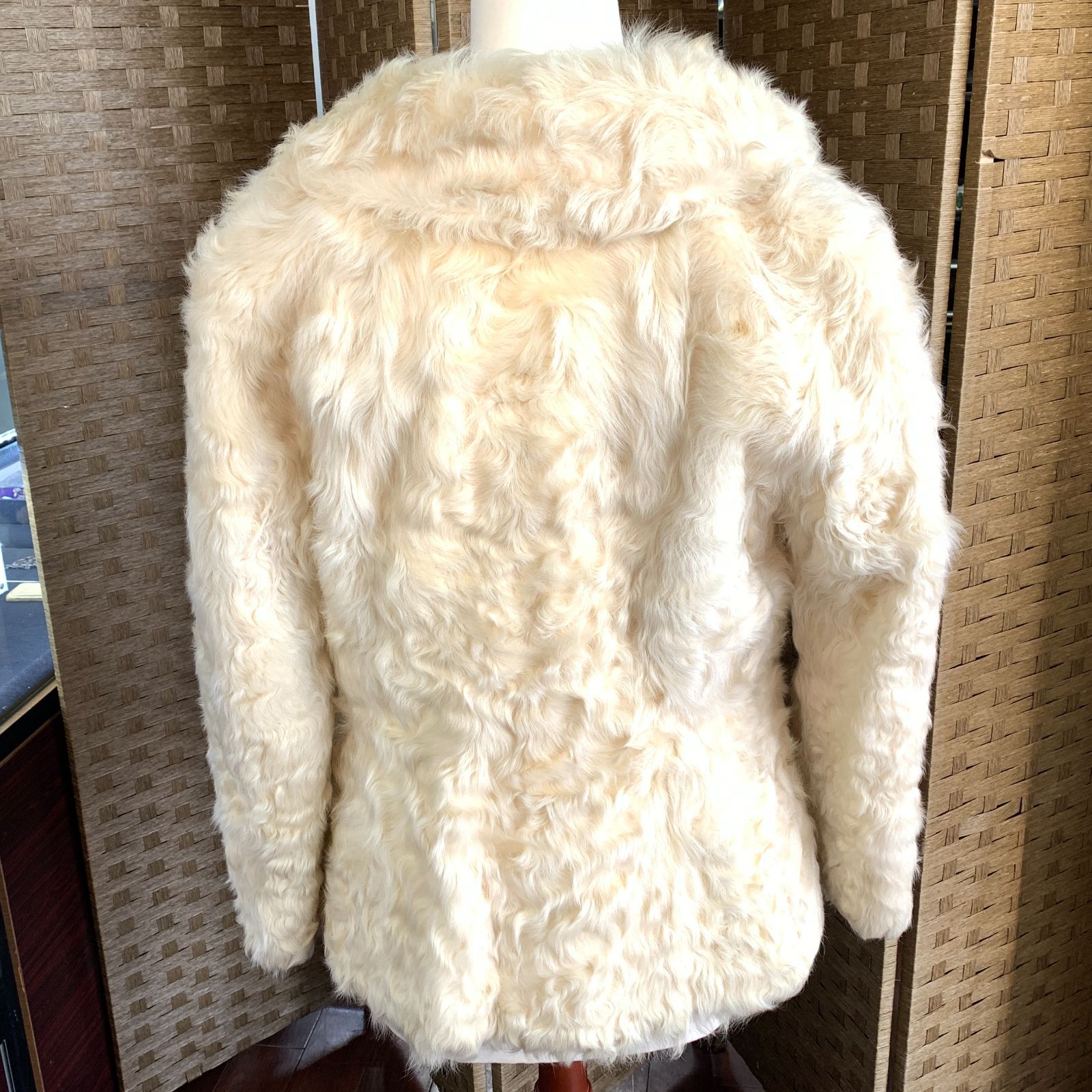 f001 H MOONBAT FUR ムーンバット 毛皮コート ハーフコート