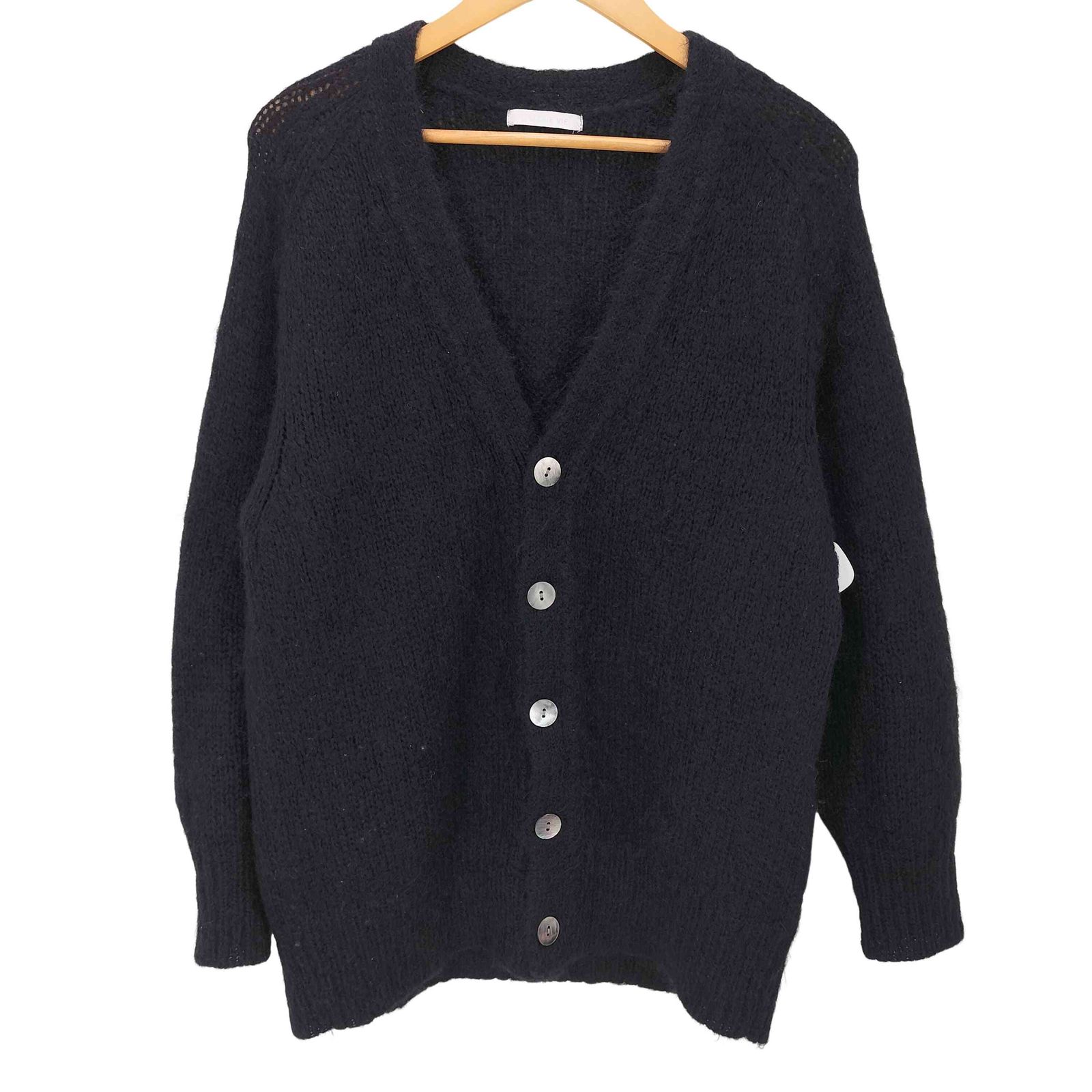 GALERIE VIE(ギャルリーヴィー) 22AW キッドモヘヤ Vネックカーディガン レディース FREE 【中古】【ブランド古着バズストア】 GALERIE VIE(ギャルリーヴィー) 22AW キッドモヘヤ Vネック