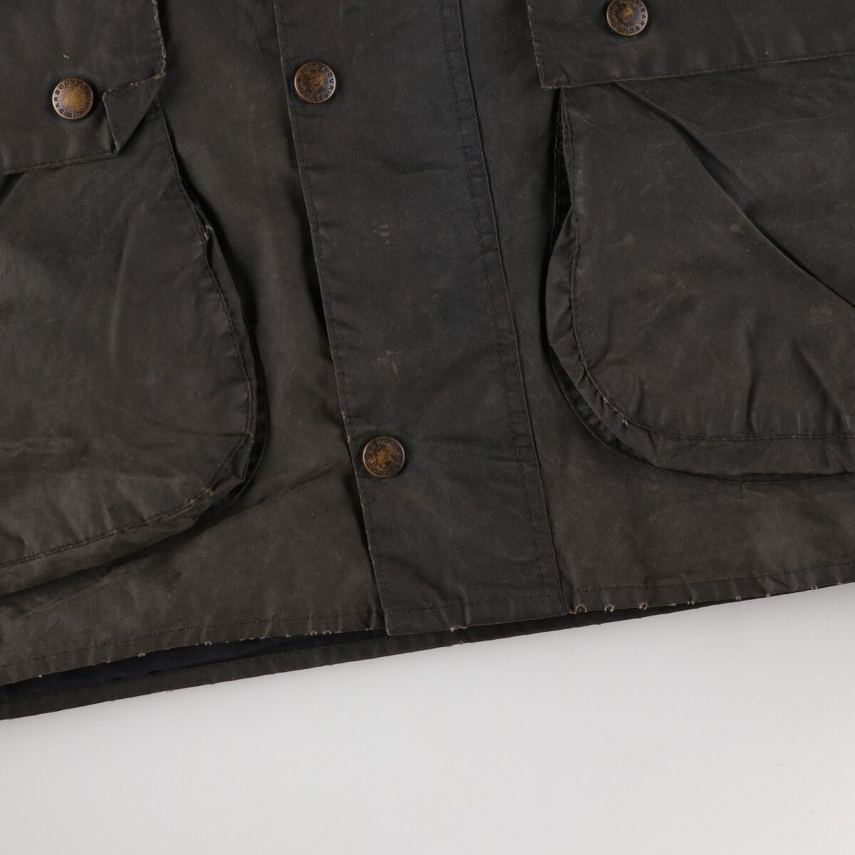 古着 90年代 バブアー Barbour BORDER ボーダー 旧3ワラント ワックス