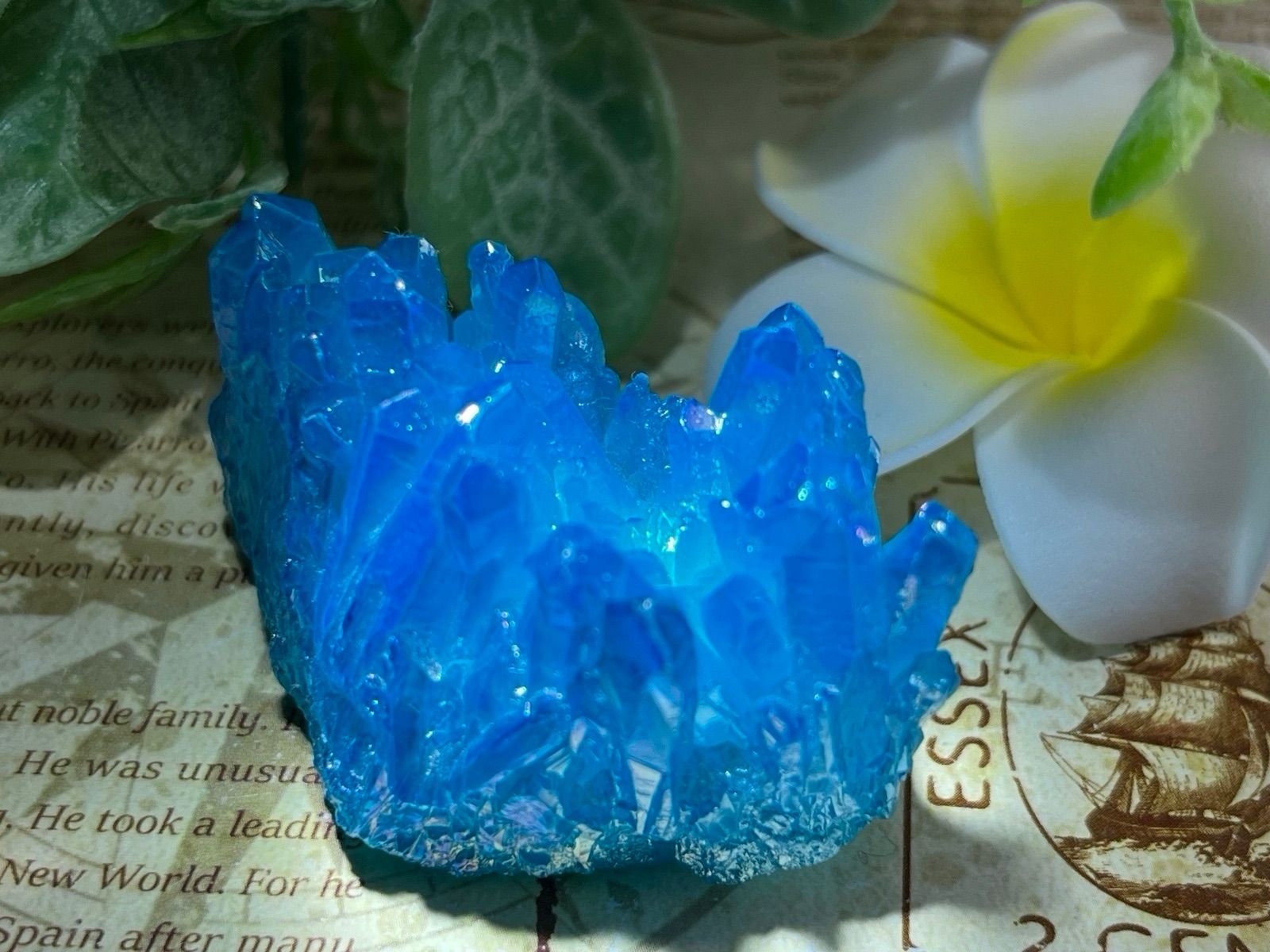 潜在意識の解放✨ アクア オーラ水晶 クリスタル クラスター 原石