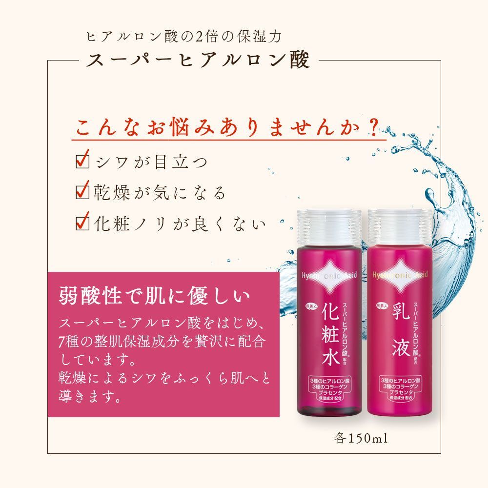 10％OFF アズマ商事 スーパーヒアルロン酸 基礎化粧品セット