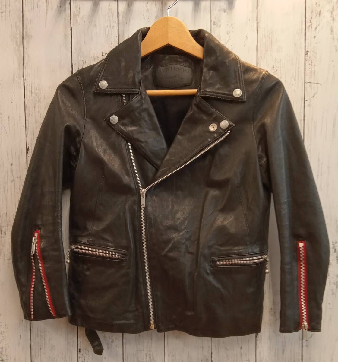 ヒステリックグラマー×クランプス 転写 スタッズ ダブルライダース