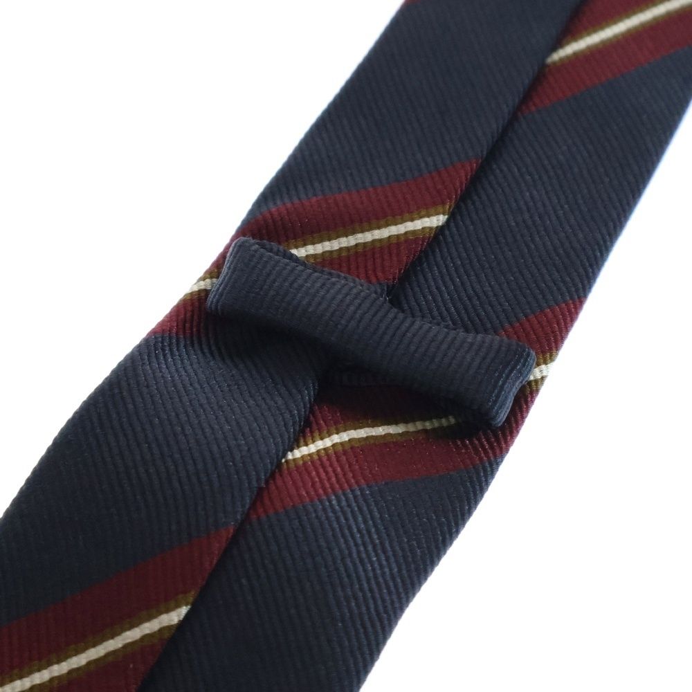 CELINE (セリーヌ) STRIPE SILK TWILL NARROW TIE ストライプ