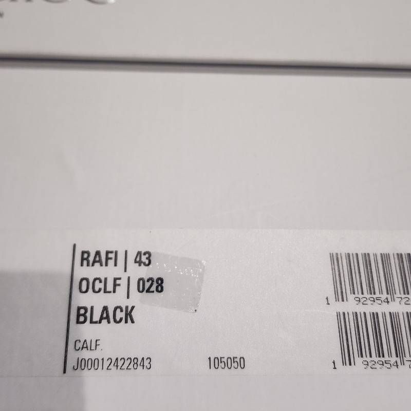 JIMMY CHOO ジミーチュウ レザー スニーカー RAFI ブラック 43サイズ(28cm) 箱 保存袋付き 【ほぼ未使用品】 22404R40