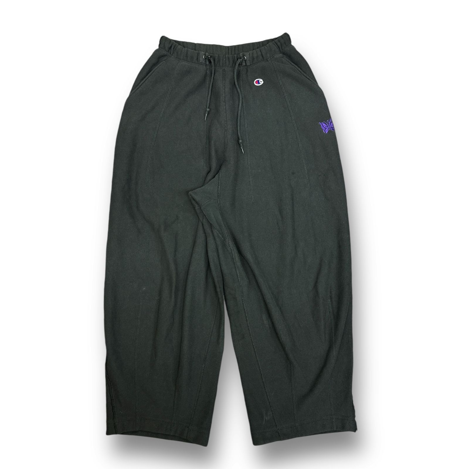 Champion NEEDLES BEAMS 別注 リバースウィーブ H.D.Pants ヒザデルパンツ チャンピオン ニードルス L 68122A1  - メルカリ