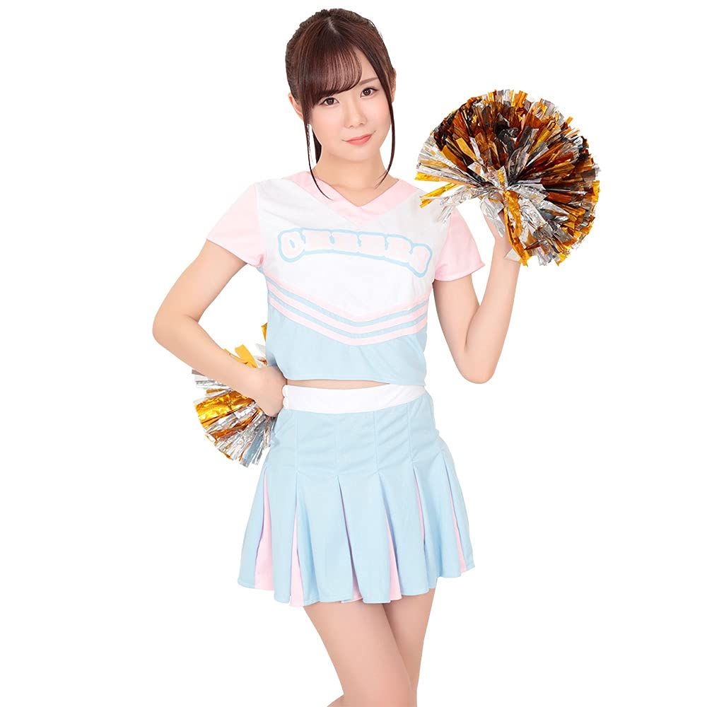 【数量限定】A&Tcollection ハピハピチアガール ユニフォーム コスプレ コスチューム レディース (パステル M)