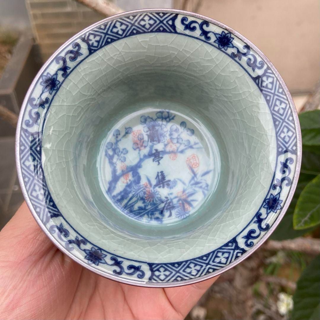 中国茶器 陶泥蘭亭集序三才蓋碗 陶磁茶碗 煎茶器 新品未使用 中国茶器 陶泥蘭亭集序三才蓋碗 陶磁茶碗 煎茶器 新品未使用