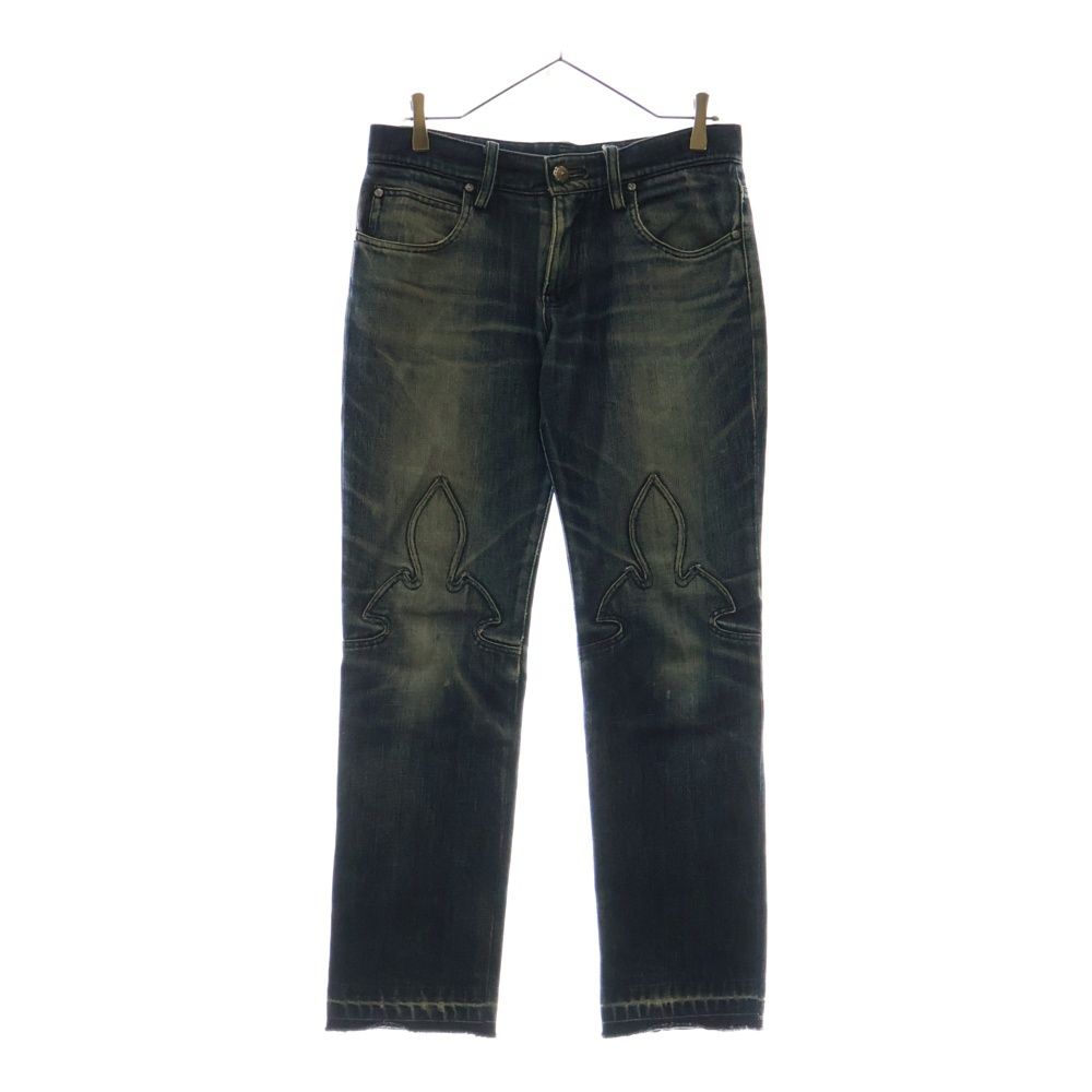 CHROME HEARTS クロムハーツ FLEURKNEE DNM PANTS フ ニー デニム パンツ インディゴ