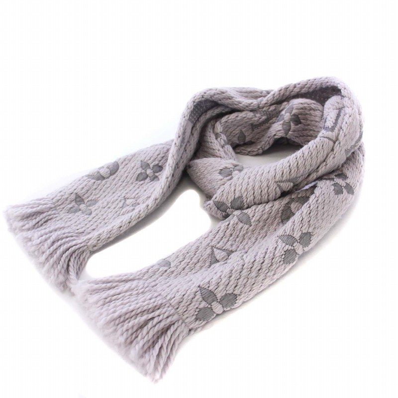 大人気✨ルイヴィトン マフラー エシャルプ ロゴマニア ノワール ダークグレー 大人気✨ルイヴィトン マフラー エシャルプ ロゴマニア ノワール