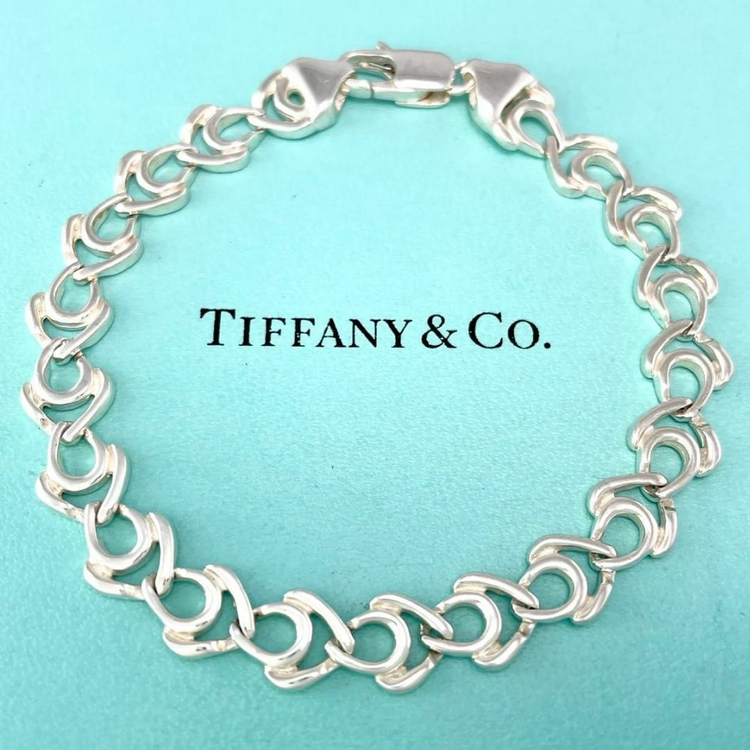 オールドティファニー ダブルロープ ハート ブレスレット TB3fe