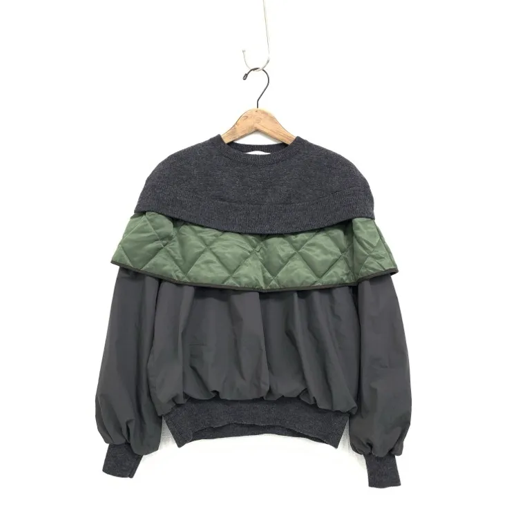 ENFOLD エンフォルド コンビネーションプルオーバーニット ケープ 