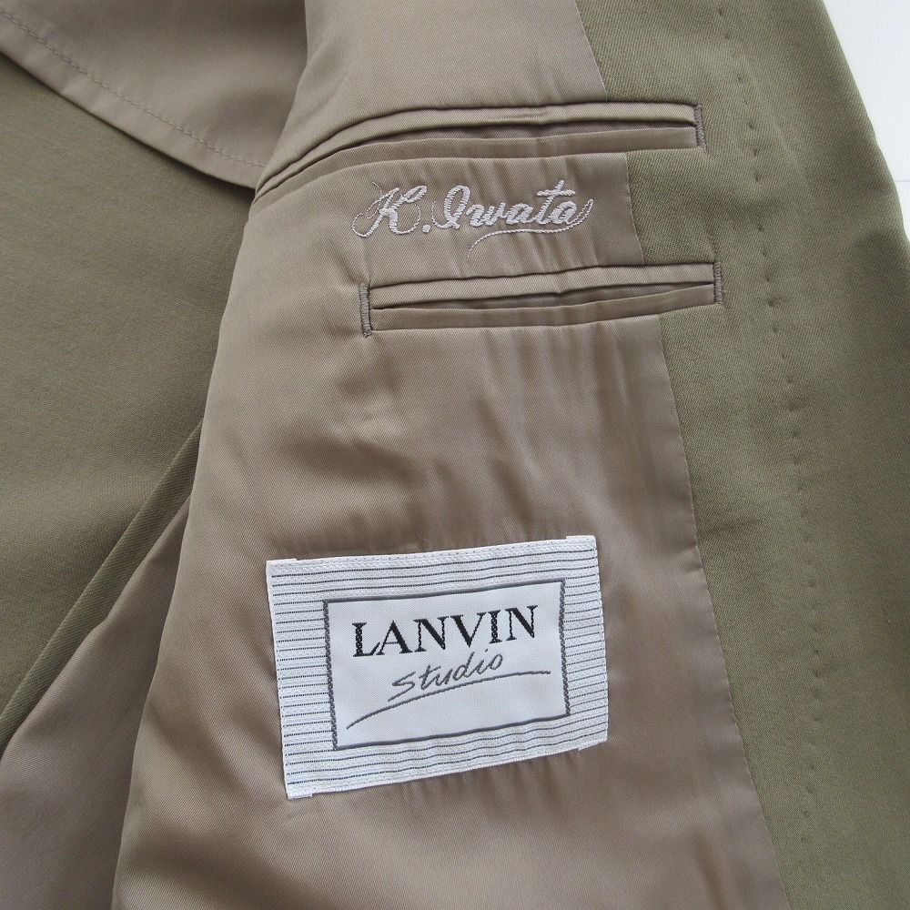 LANVIN メンズダブルブレストスーツ カーキ LANVIN メンズダブルブレストスーツ カーキ（スーツ」の検索結果