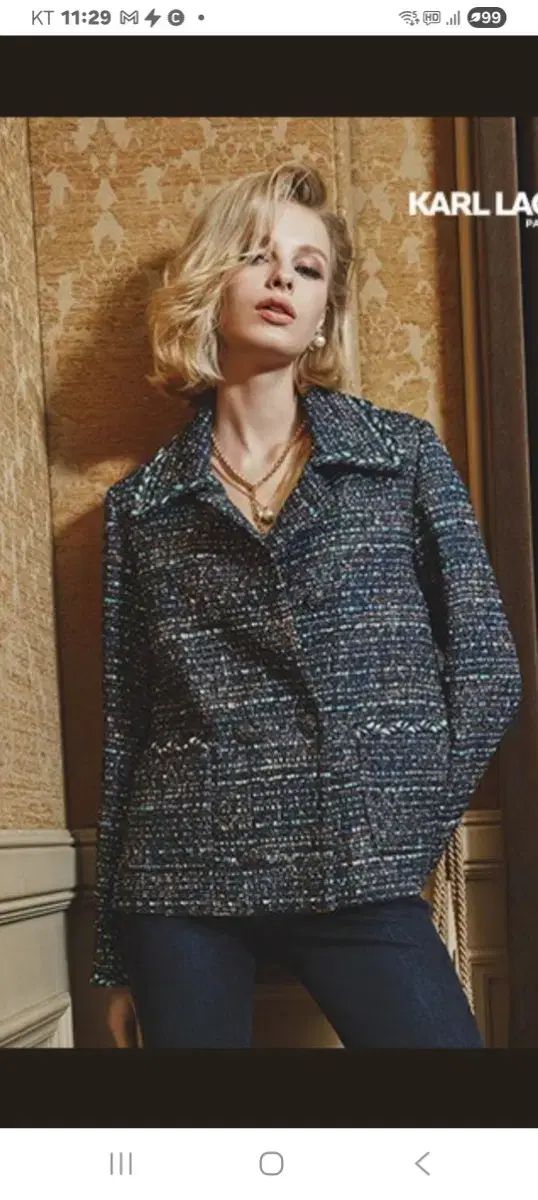 カールラガーフェルド ツイードジャケット66