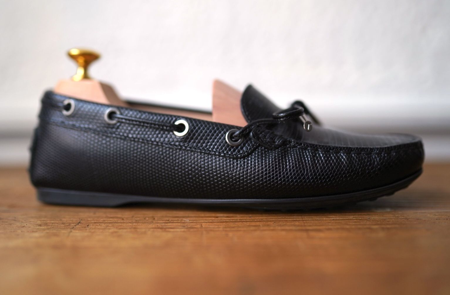 リザードレザーローファー ブラック / TOD'S(トッズ) 未使用 リザードレザーローファー ブラック / TOD'S(トッズ) 未使用