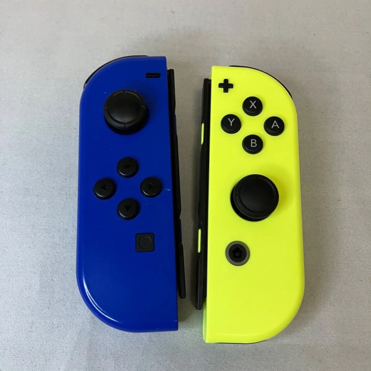 Switch ジョイコン ブルー ネオンイエロー - メルカリ