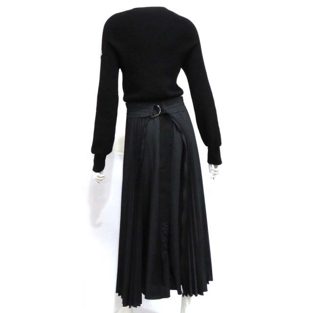 モンクレール ニット切り替え ワンピース ABランク F20939170210 ブラック MONCLER レディース 名谷店