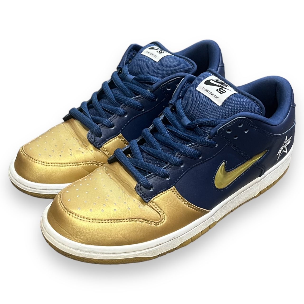 Supreme Nike SB Dunk Low OG QS Metallic Gold ck3480-700 コラボ