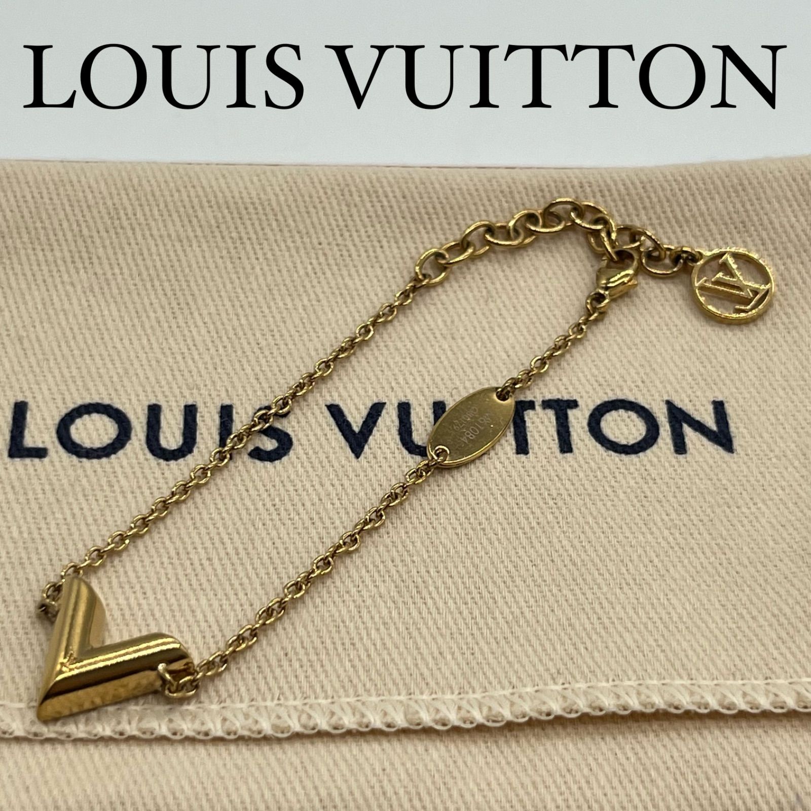 LOUIS VUITTON エッセンシャルV ブレスレット ブラレス ゴールド M61084 OB0179