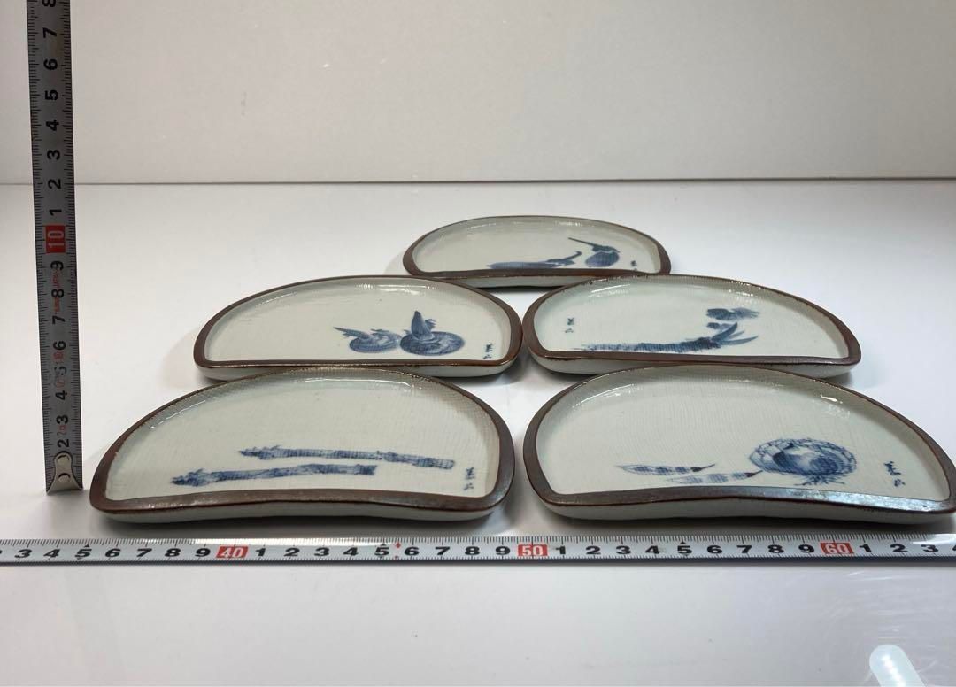 九谷焼 武腰潤 泰山窯 川蝉 大皿 美品】九谷焼武腰潤泰山窯