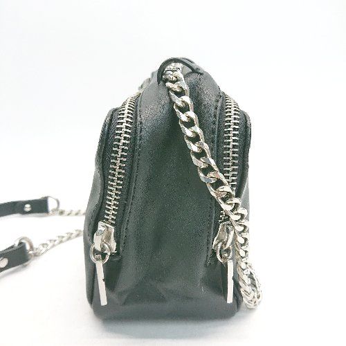 ◇ ZARA 少量サイズ ファスナー開閉 無地 シンプル ROCK系