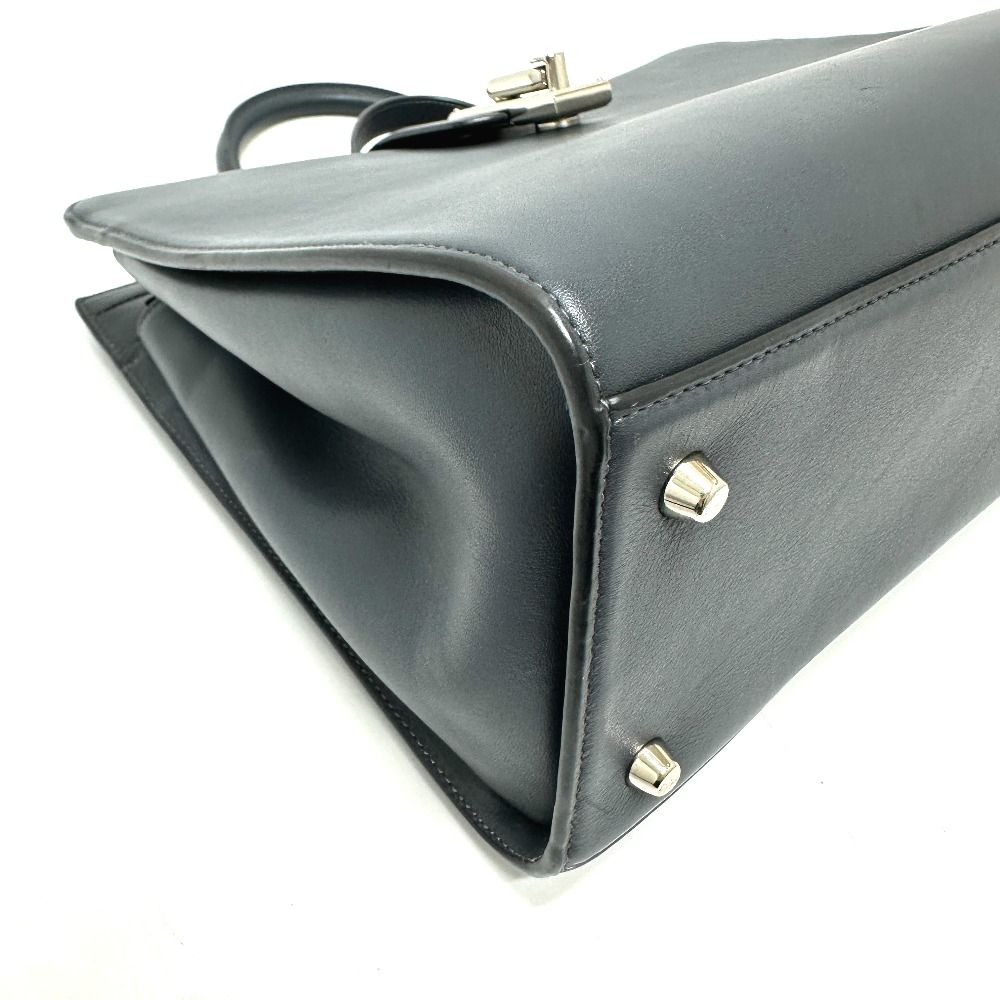 MARC JACOBS マークジェイコブス トートバッグ ターンロック レザー グレー