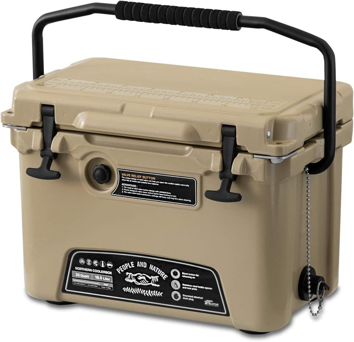 FIELDOOR ノーザンクーラーボックス 容量(66.2L 42.5L 33.1L)18.9L 密閉 長時間 保冷 キャンプ BBQ 釣り レジャー  災害 - メルカリ