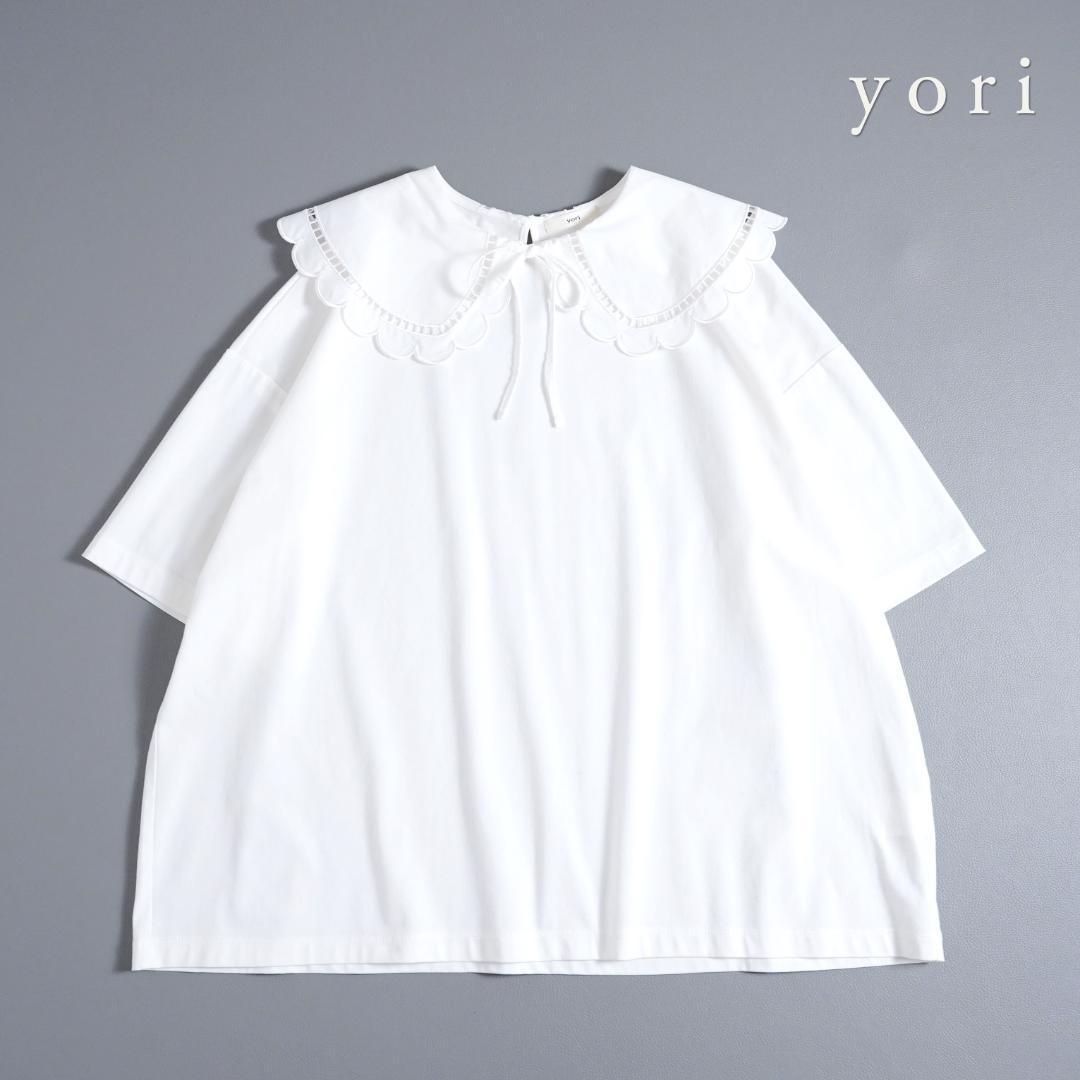 119y ヨリ yori スカラップ リボン ビッグ カットソー