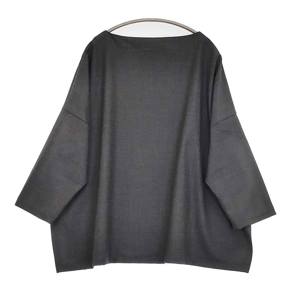 JOURNAL STANDARD LUXE ミルドツイル ボートネックブラウス 定17600円 24AW Cグレー レディース ジャーナルスタンダード ラックス 5-0902T♪