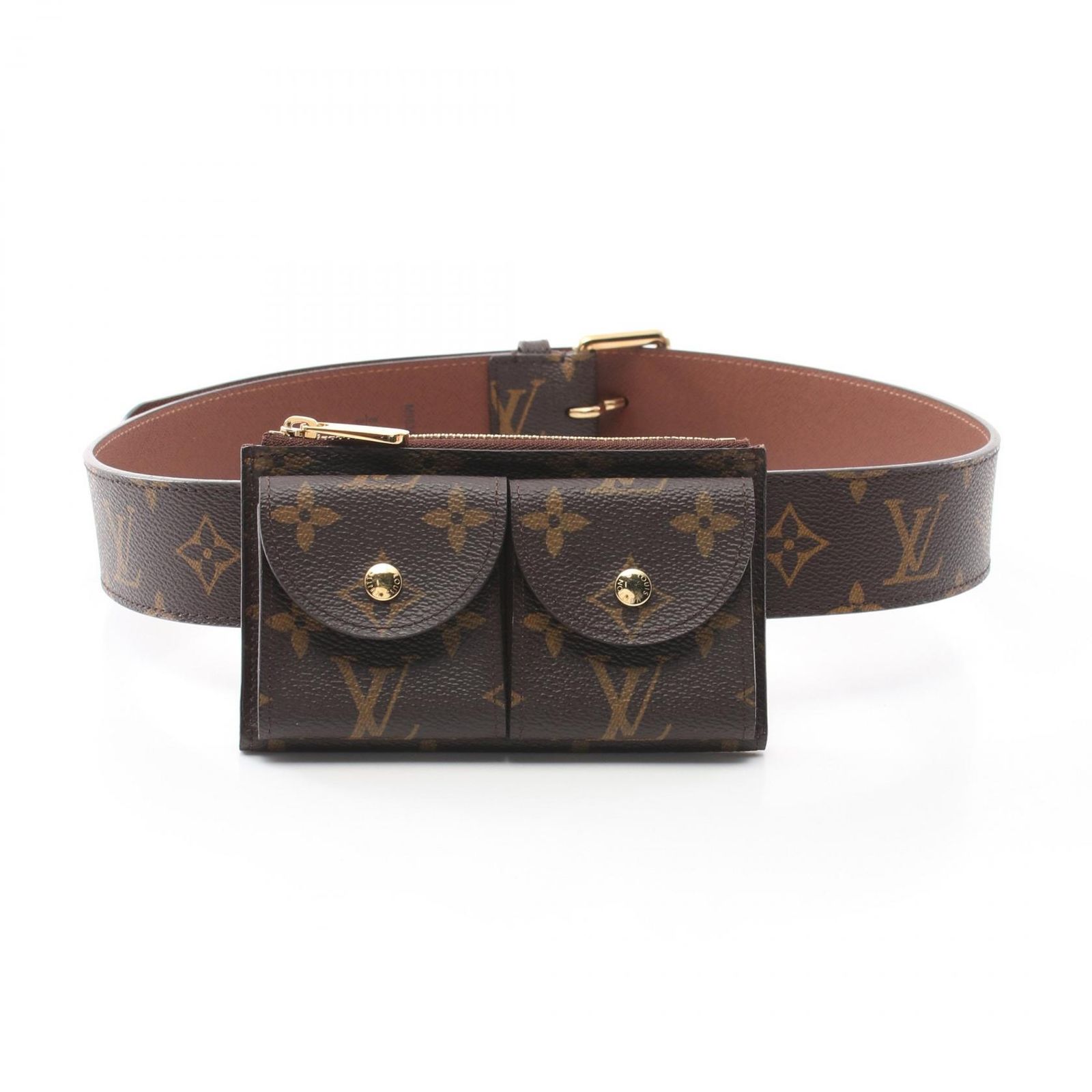 ルイ ヴィトン LOUIS VUITTON ウエストバッグ サンチュール ポシェット デュオ モノグラム M9836 PVCコーティングキャンバス サンチュール ポシェットデュオ メンズ Used A