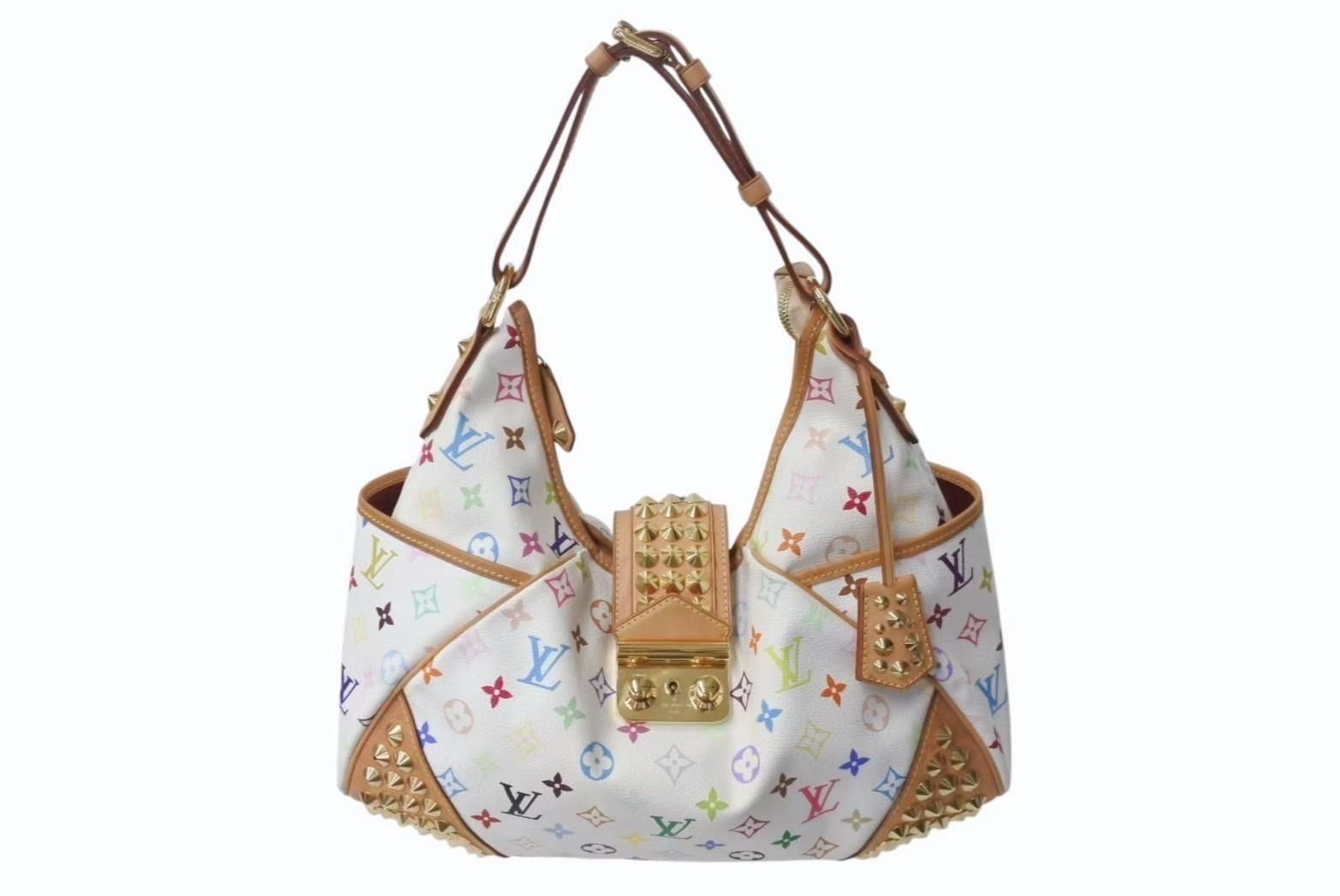 LOUIS VUITTON ルイヴィトン クリッシーMM マルチ ブロン ハンドバッグ M40311 モノグラム 村上隆 ホワイト 4b002662