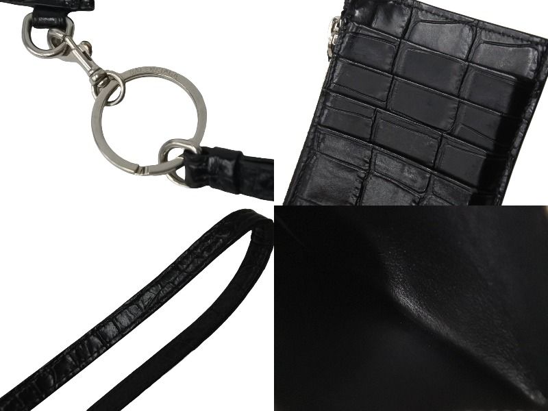 極美品 BALENCIAGA バレンシアガ CASHキーリング付きカードケース