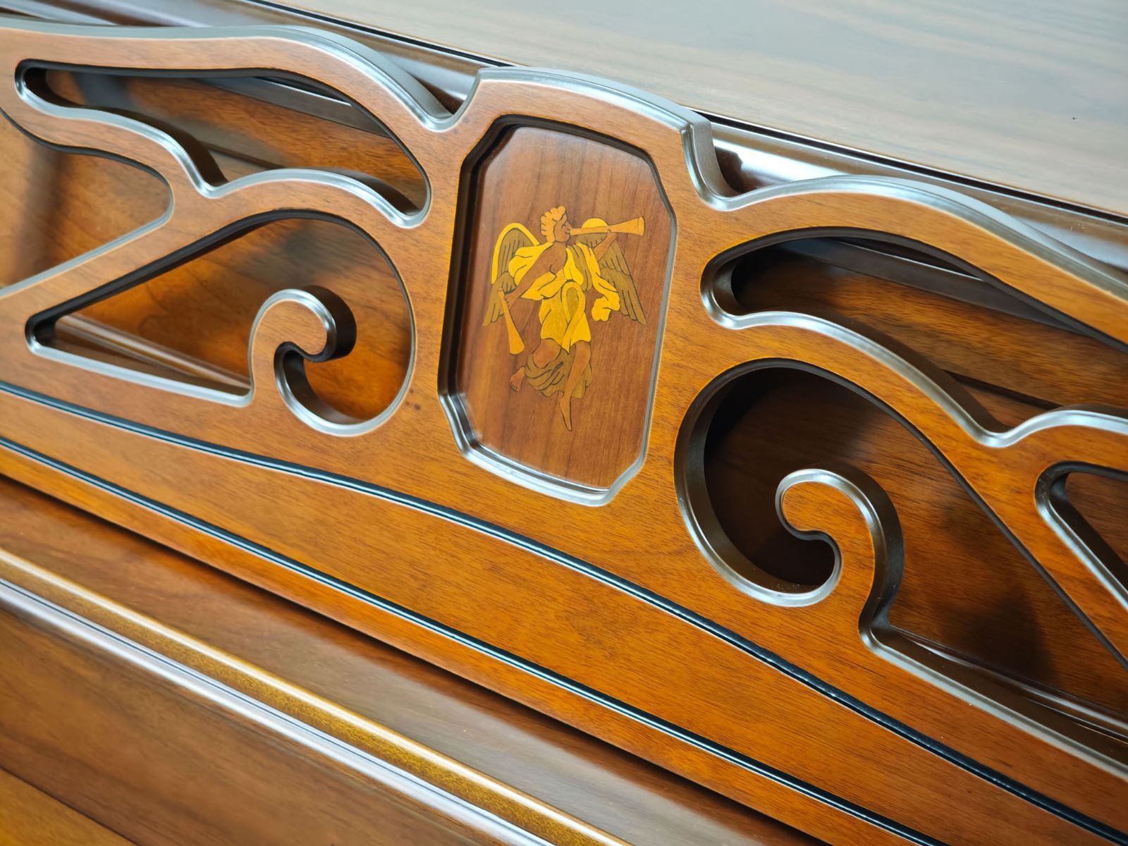 Campbell SC-230C｜アンティーク調｜高さ110cm｜ウォールナット艶消し仕上げ｜