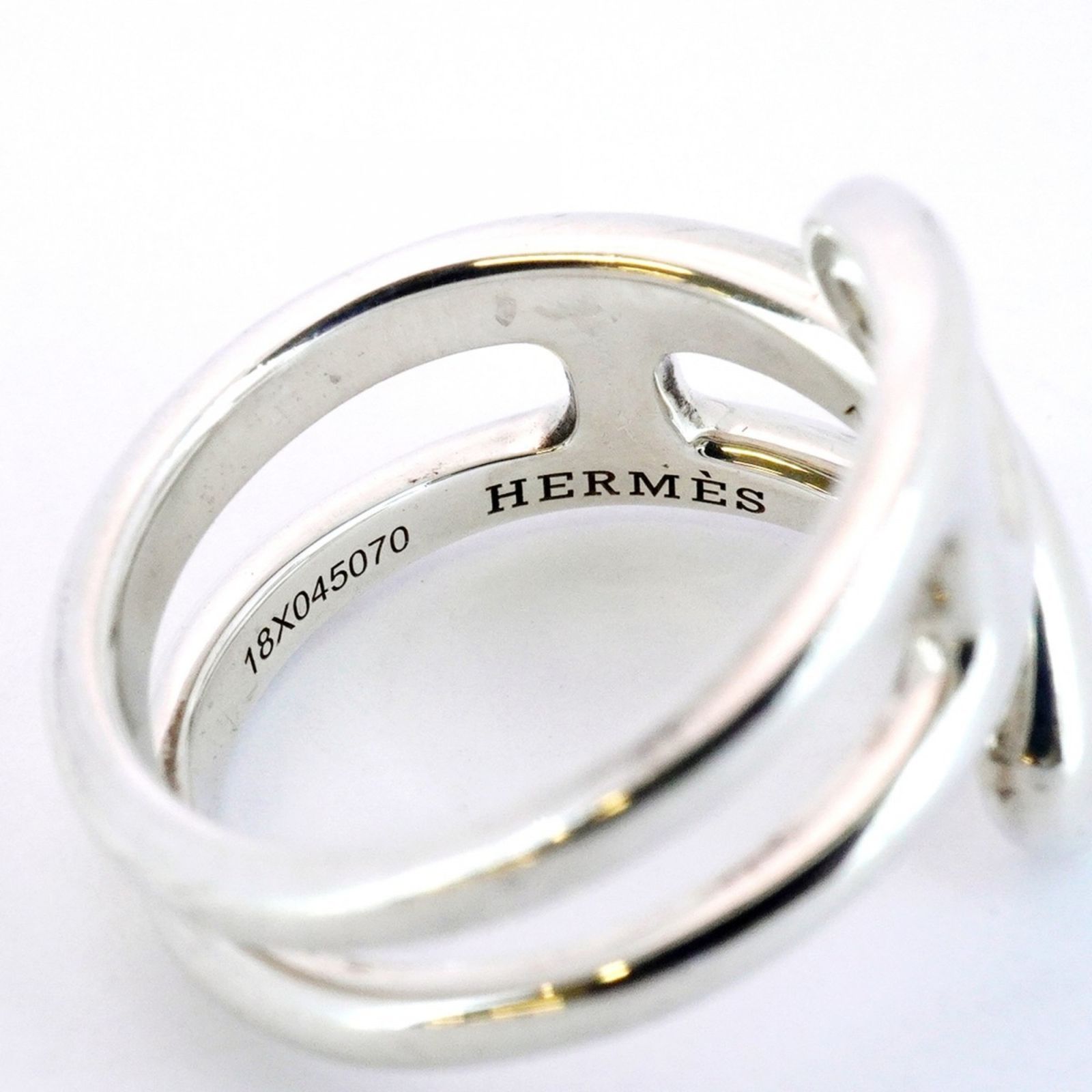 エルメス Hermes エルメス リング シェーヌダンクル ツイスト シルバー925 ＃55メンズ WWW_SHINETEETH_COM