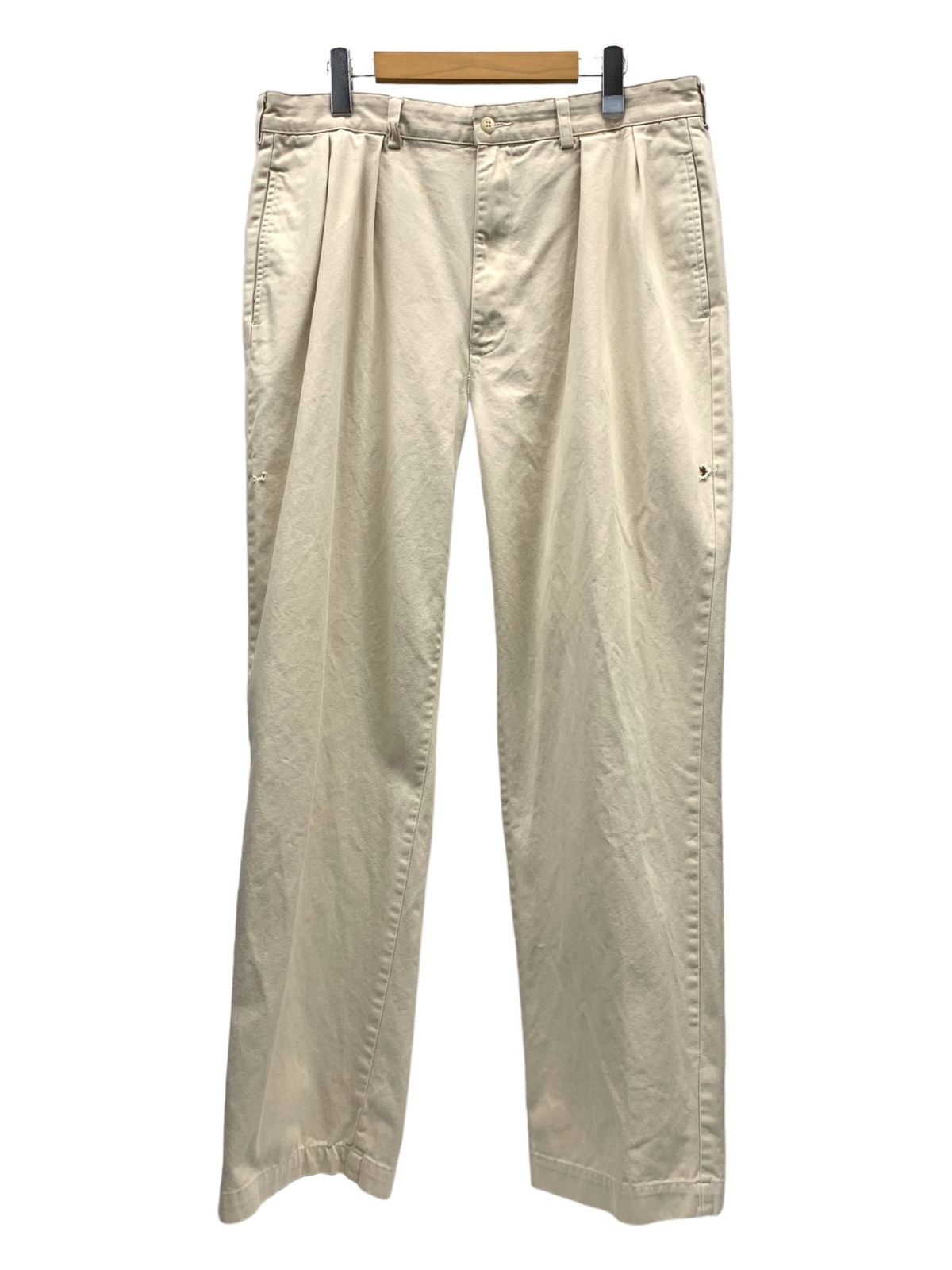 POLORALPH LAUREN (ポロラルフローレン) 2タックチノパン パンツ ボトム タック入り CHINO 36×32 ベージュ系 メンズ/036