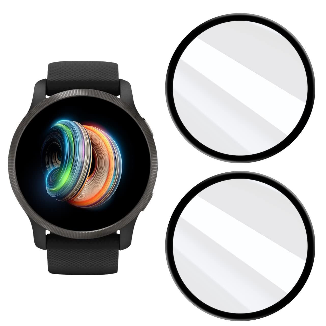 GARMIN - garmin VENU フィルム2枚付 新着商品】Garmin Venu 2 フィルム 【2枚セット】対応 Garmin