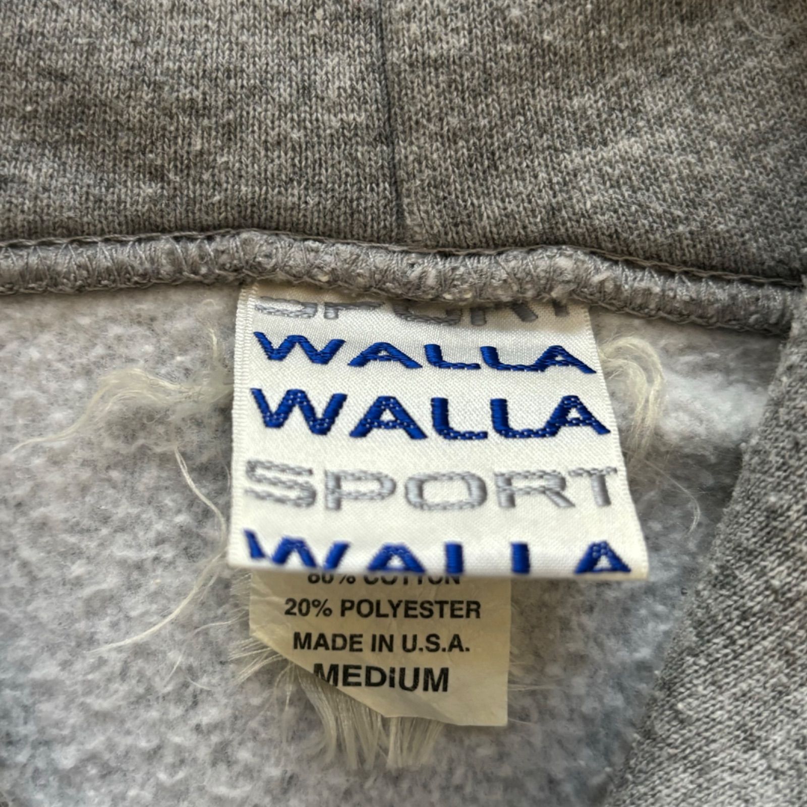 【古着】WALLA WALLA SPORT プルオーバーパーカー アメカジ ワラワラスポーツ 裏起毛