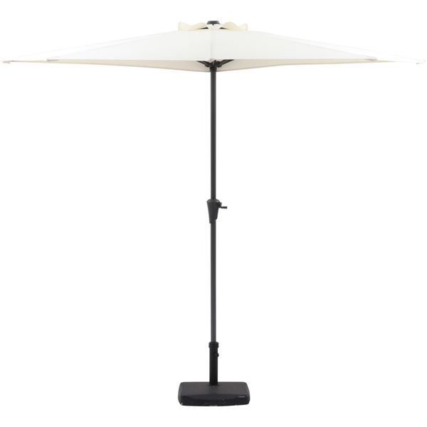 パラソル 約幅270cm 半円型 アイボリー クランク式 パラソルベース別売 バ
