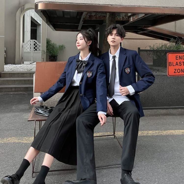 ブレザー 学生服 フォーマルスーツ 中学生 女子＆男子スクール制服 大きいサイズ 無地 春秋 入学